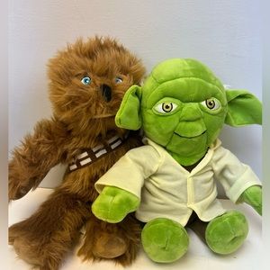 Star Wars- Set of Two, Yoda‎ and Chewbacca- Stuffed Animals- The Northwest